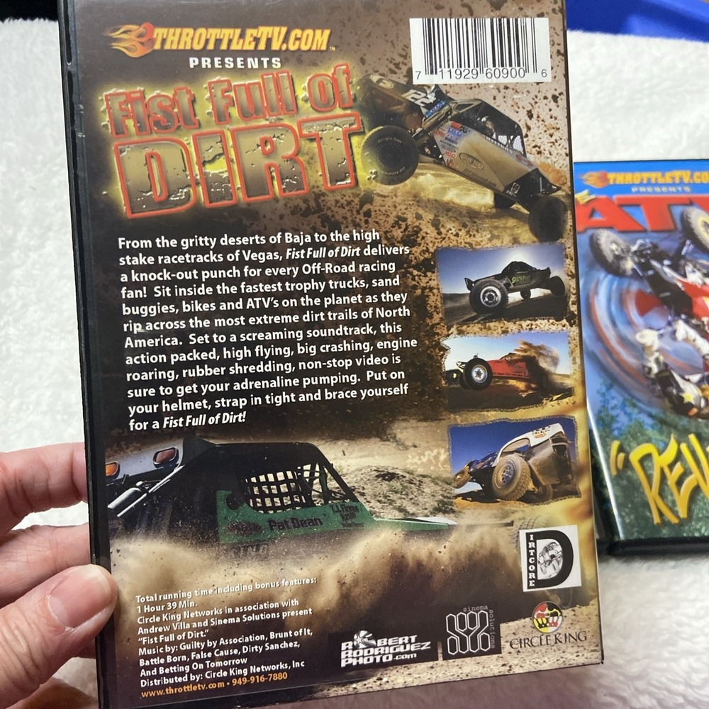 Throttle TV Slide America Fist Full Of Dirt The ATV Movie Revolutionary Lot Of 3 - Picture 3 of 16